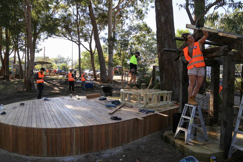 Photos from the final day of the Medowie 7-Day Makeover. Pictures: Ellie-Marie Watts