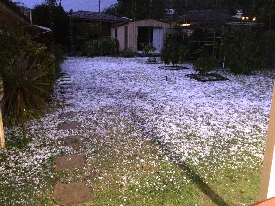 Check out the shots taken of the storm and hail on Saturday. 