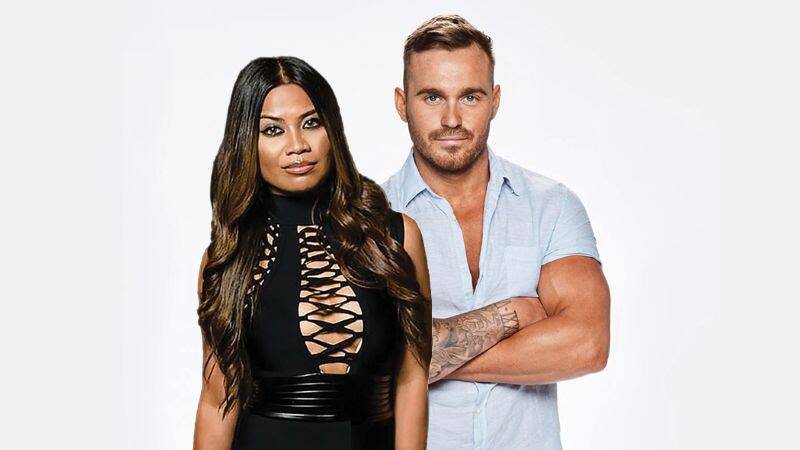 CONFRONTATION: Cyrell Paule from Married at First Sight and boyfriend Eden Dally from Love Island.