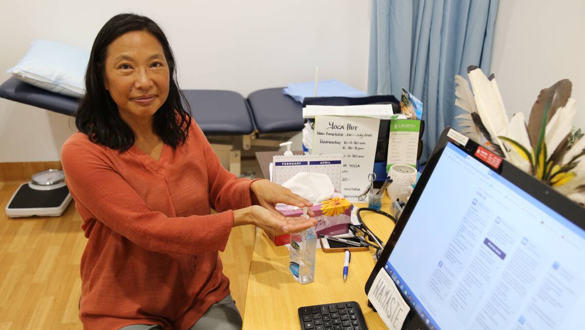 Dr Marie Shieh in her room at Tanilba Bay Medical Centre.