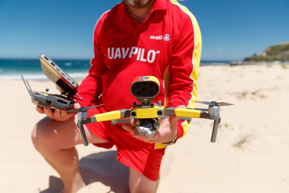 Surf Life Saving NSW's drone program has been expanded to Fingal Bay to spot sharks, rips and other hazards to keep beach users safe.