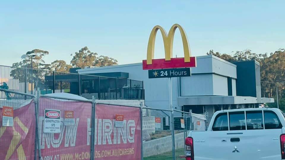 GOING UP: Medowie McDonald's is on track for an October opening. The restaurant will be open 24/7 but with limited drive-thru hours. Picture: Curtis & Blair Real Estate