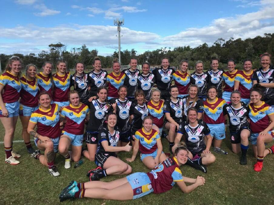LOCAL DERBY: The Fingal Bay Bomboras and Raymond Terrace ravens ladies league tag teams will face each other in the NHRL's first round of semi-finals on October 10.