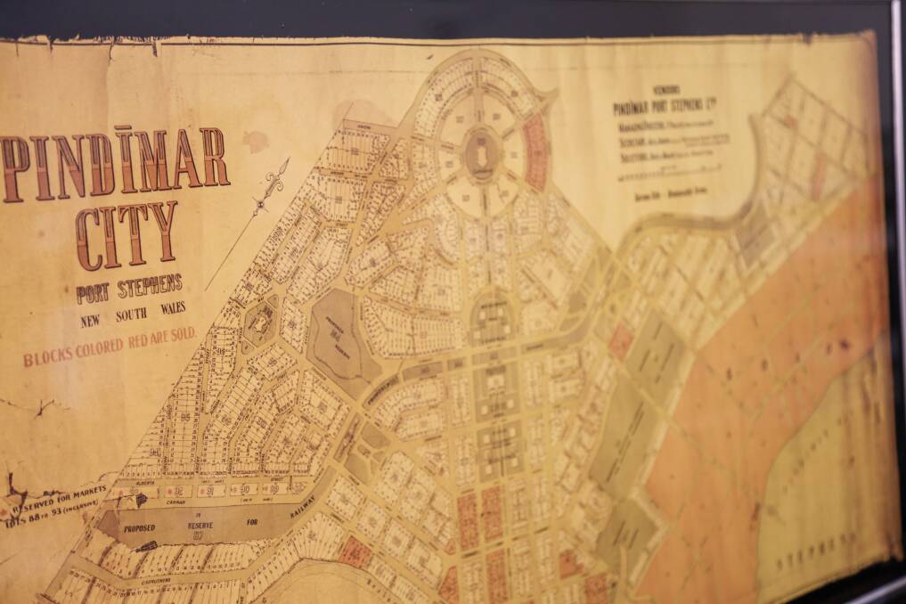 The Pindimar City map. Pictures: Ellie-Marie Watts