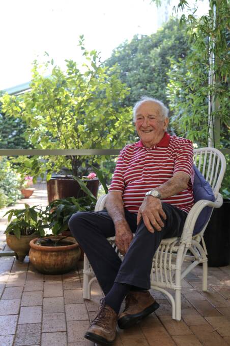 Geoffrey Basser, aged 91, has dedicated 68 years of his life to community service. He has received an OAM in the 2021 Australia Day honours. Pictures: Ellie-Marie Watts