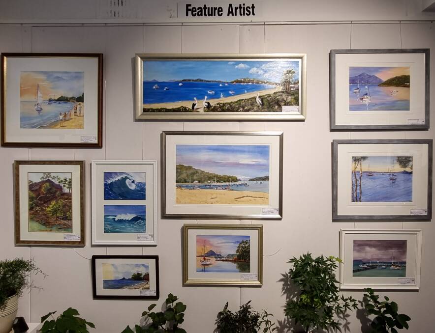TAKE A LOOK: Works by Port Stephens Community Arts Centre feature artist Roslyn Clarke. Find the Port Stephens Community Arts Centre in Cultural Close, Nelson Bay.