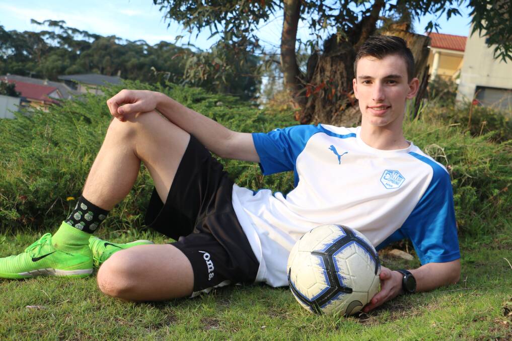Nelson Bay Football Club's Kean Thomas, 19.