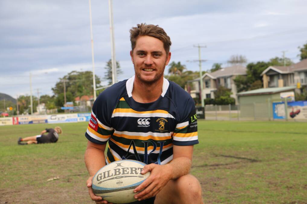 Nelson Bay Gropers co-player coach Adam Edwards at training at the "fortress" Bill Strong Oval.