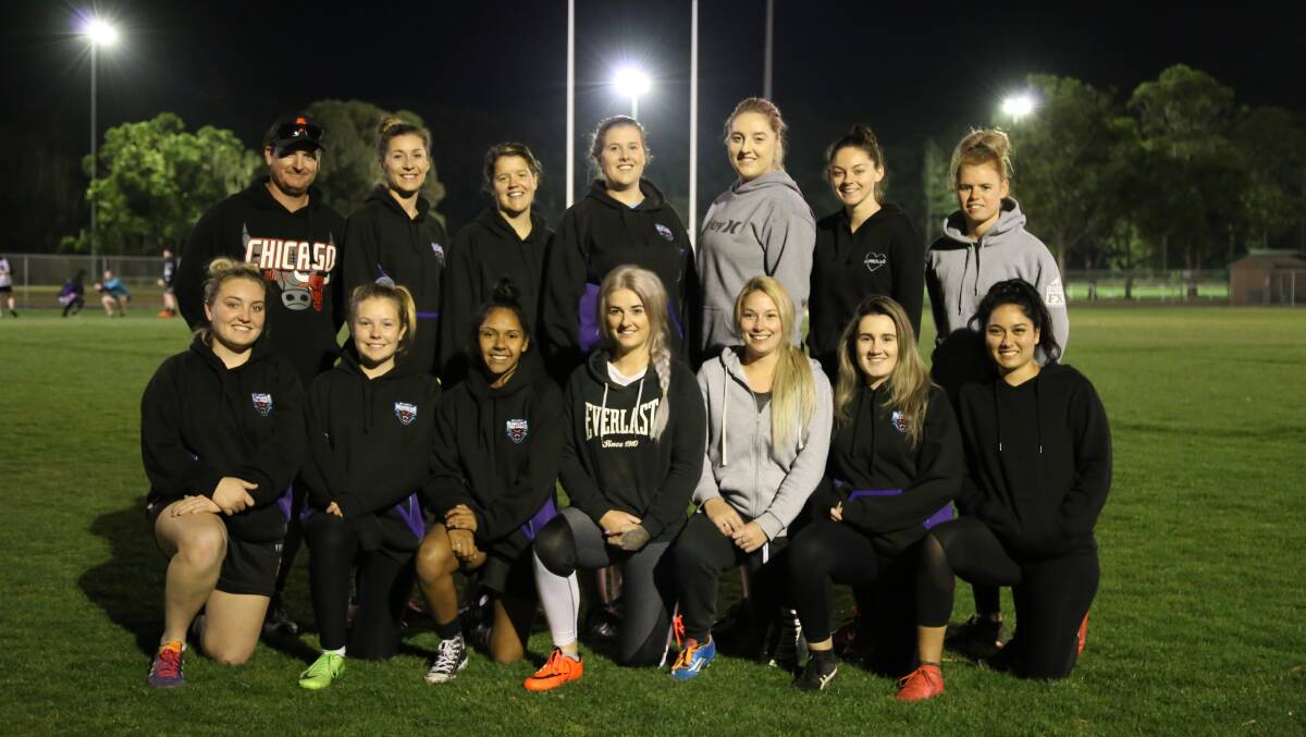 PROUD: The Mallabula Panthers ladies league tag team with coach Derek Coxon (back left). The minor premiers have had a remarkable season and now prepare for their first finals appearance.