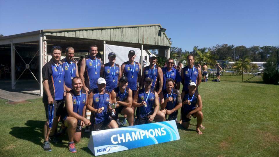 Nelson Bay Neptunes men's 40s. Picture: Nelson Bay Touch Football