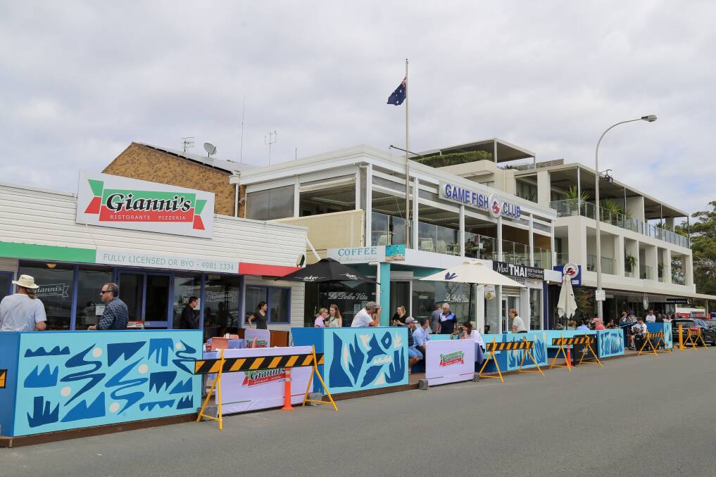 The parklet in Shoal Bay Road. Picture: Ellie-Marie Watts