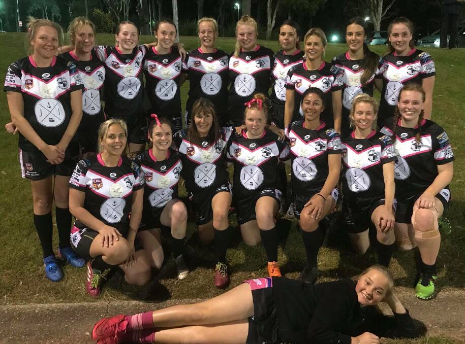 GOOD EFFORT: The Raymond Terrace Ravens defeated Fingal Bay Bomboras to move through to the next round of the NHRL's ladies tag finals.