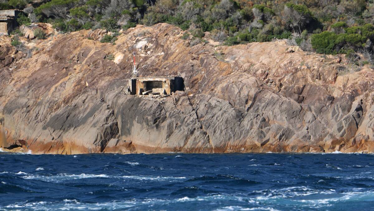 One of the gun emplacements on Tomaree Headland. Picture: Ellie-Marie Watts