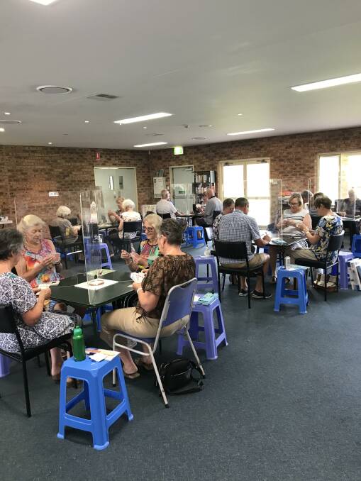 GAME ON: Tomaree Bridge Club members in action prior to the pandemic. 