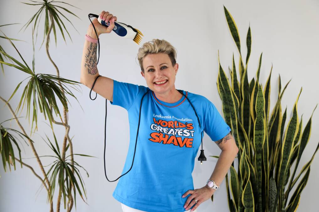 CHOP IT OFF: Examiner sales representative Judi Bot-Wessler is undertaking the World's Greatest Shave. Picture: Ellie-Marie Watts
