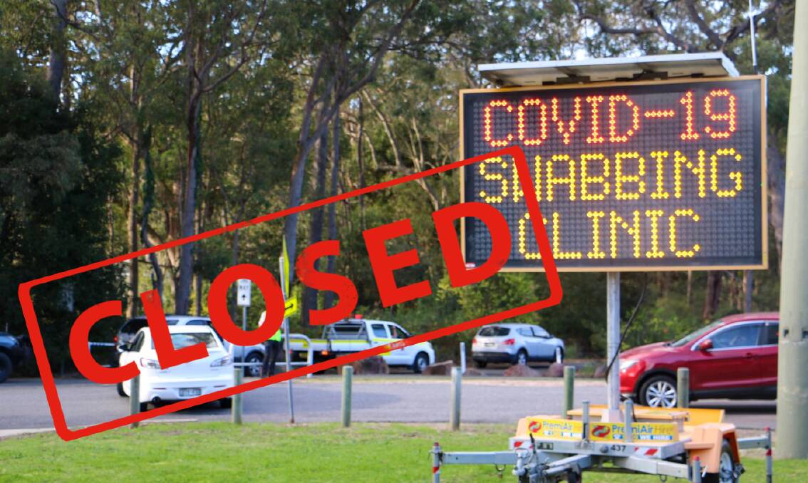 NO GO: The Tomaree Sports Complex drive through COVID-19 testing clinic was closed on Monday due to hazardous weather.