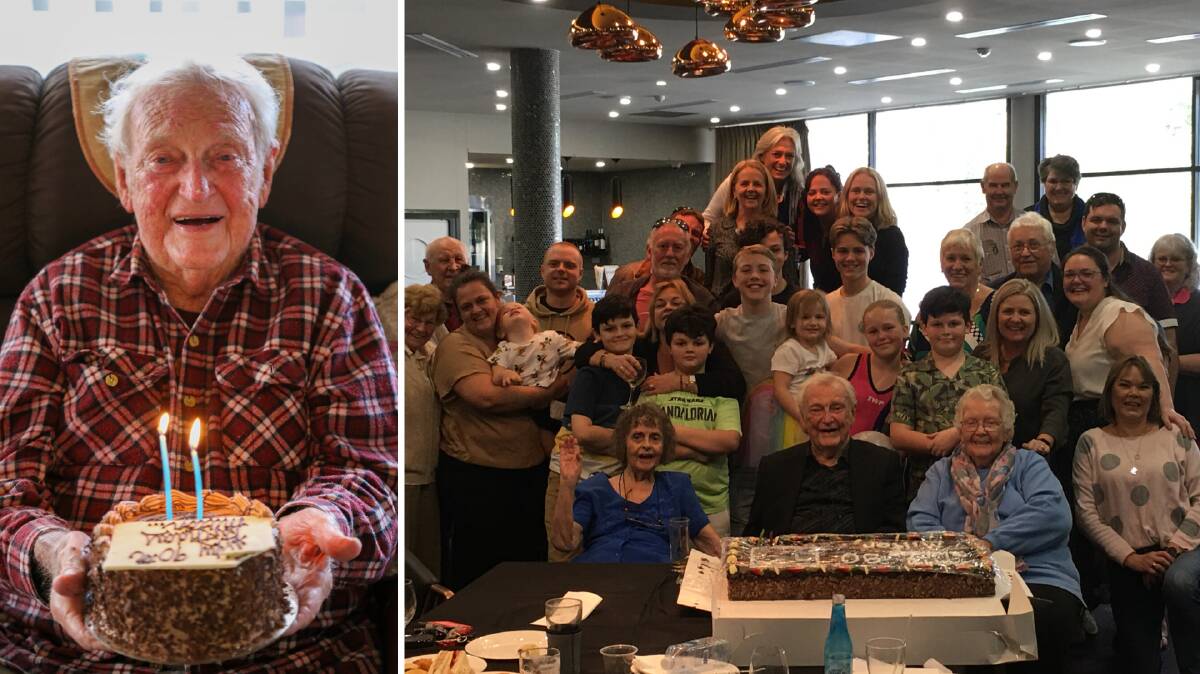 HAPPY: Milton Haines celebrated his 90th birthday on June 17. The following day he was joined by friends and family for a little gathering at Soldiers Point Bowling Club.