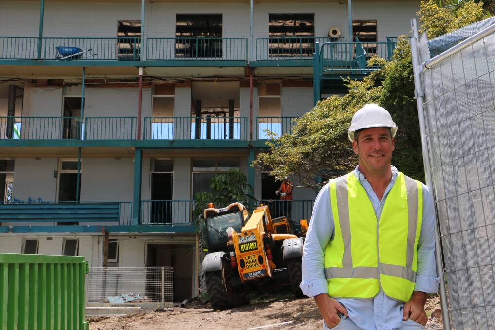 Peter Bacon in 2018 during the Salamander Shores redevelopment. 