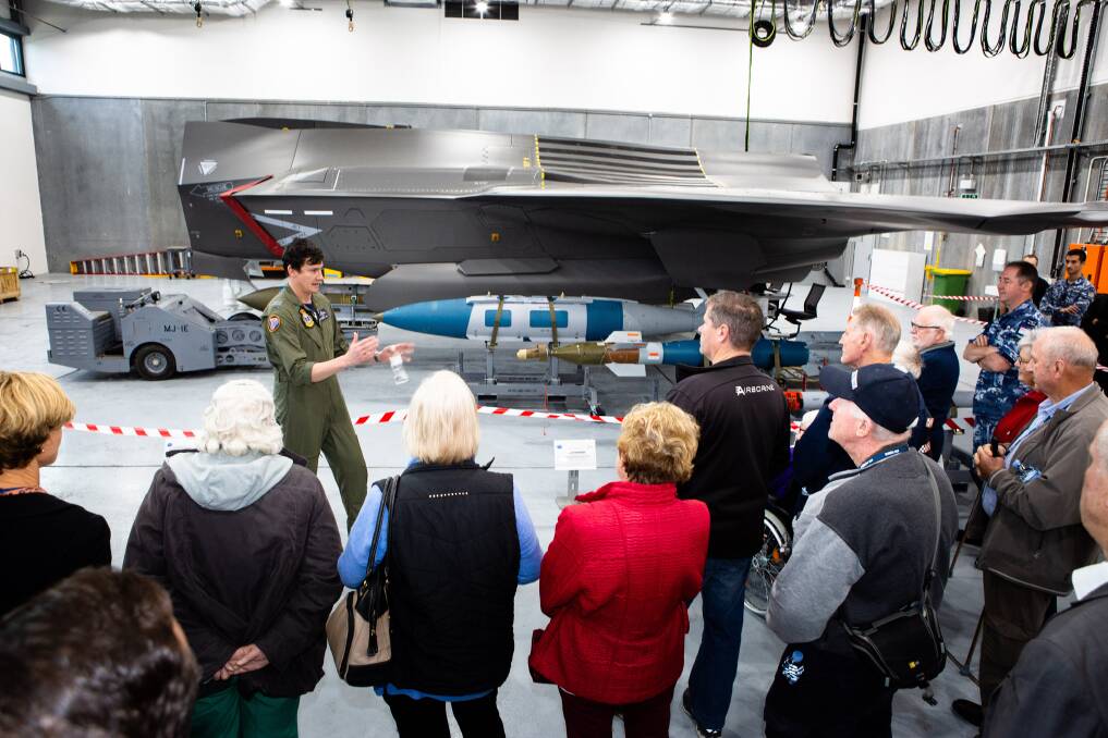 On July 5, RAAF Base Williamtown hosted an F-35A community day for invited community members, leaders, organisational representatives and Defence community partners of the Hunter region. Picture: SGT Guy Young