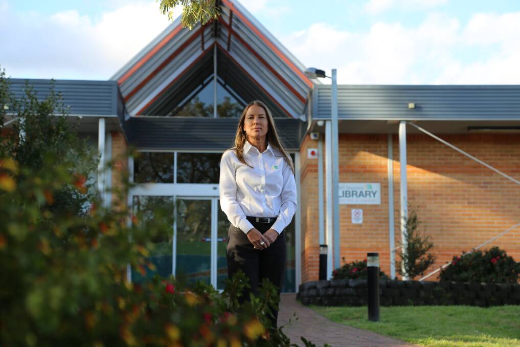 Port Stephens Council’s library services manager Kris Abbott. Picture: Ellie-Marie Watts