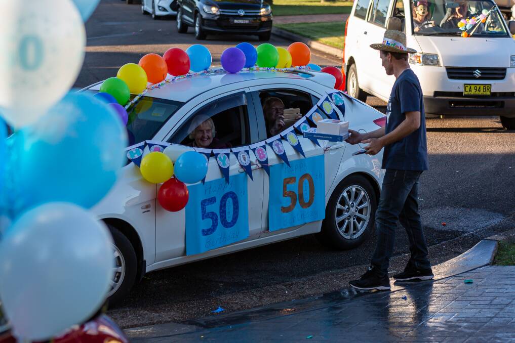 Adam Gill's 50th isolation-style birthday was a hit. Pictures: Pictures: Michael Folbigg