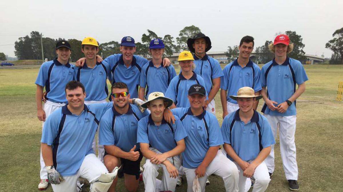 GOOD FORM: Hunter River High School's senior men's team are through to the Hunter Region final of the NSW CHS cricket tournament. 