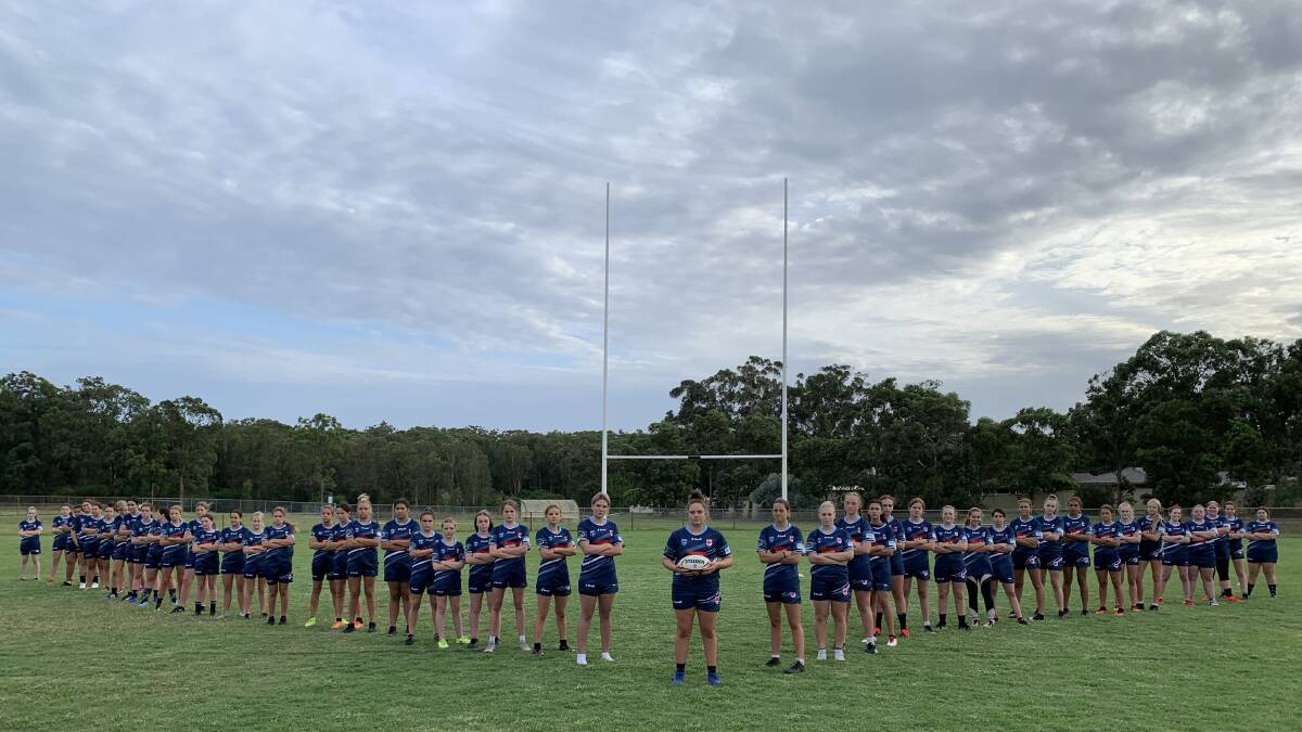 LOVE THE GAME: The Raymond Terrace Roosters has enjoyed a steady increase in the number of females joining the club to play rugby league. Registrations are open until July 1. Picture: Supplied