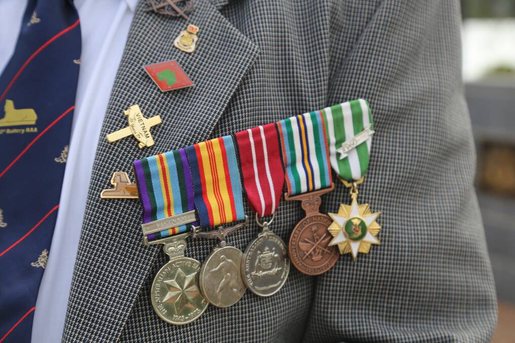 Mick Young's medals.