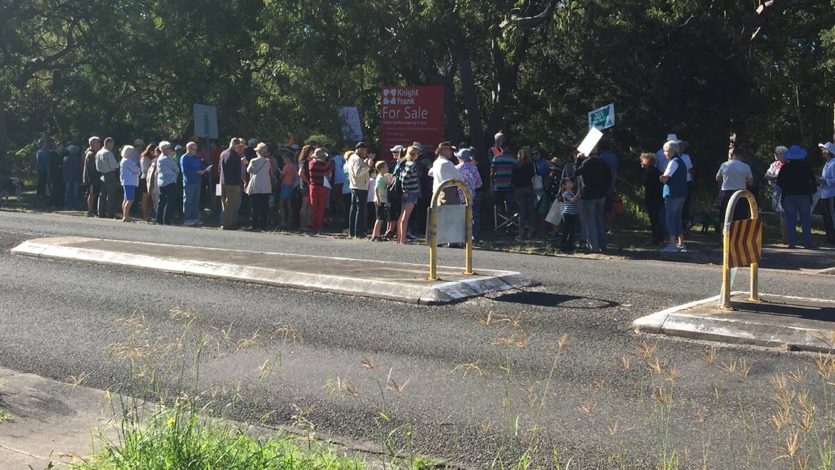 Residents first rallied against the sale of land within the Mambo wetlands in May 2016.
