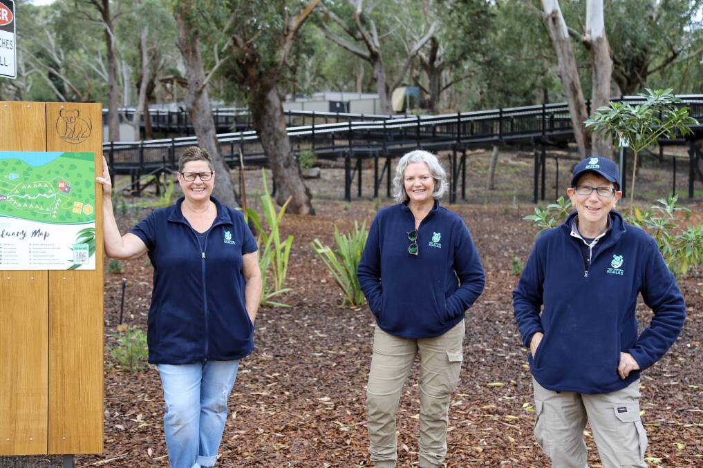 Port Stephens Koalas volunteers Roz Scoles, Kate Kiely and Pam Churchman.
