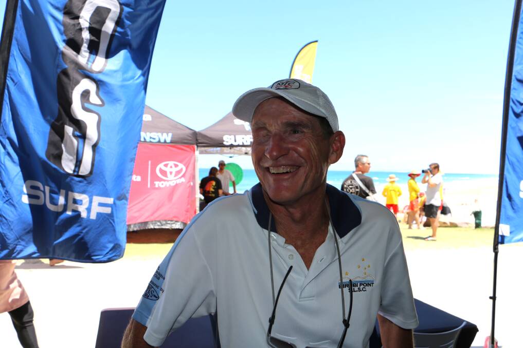 IRONMAN: Boat Harbour's Graeme Chamberlain wasted no time in volunteering his time at Birubi Beach for last weekend's surf pro after returning from the world ironman championships in Hawaii.