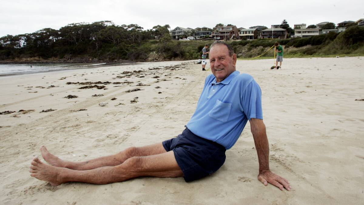 Ken Barry at Fingal Bay in 2009.
