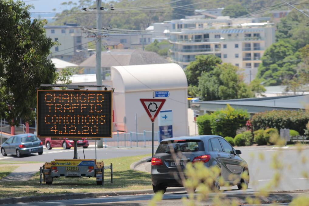 Stockton and Yacaaba Streets in Nelson Bay are now one way only. Pictures: Ellie-Marie Watts