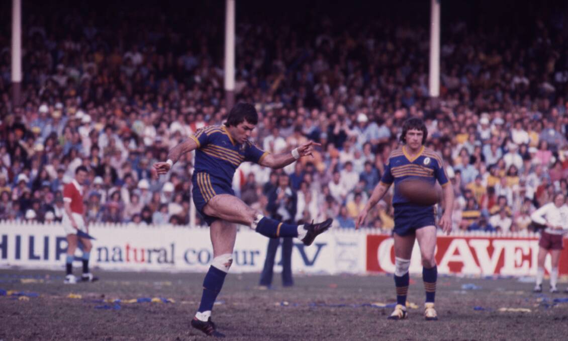 HEY DAY: John Peard in the 1976 rugby league grand-final for Parramatta.