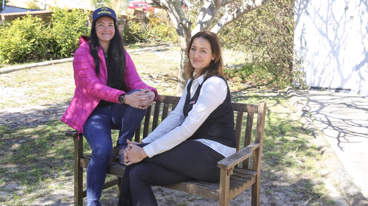 SUPPORT: Medowie resident Monique Bortoli with new Yacaaba Centre manager Petra Offen. Picture: Ellie-Marie Watts