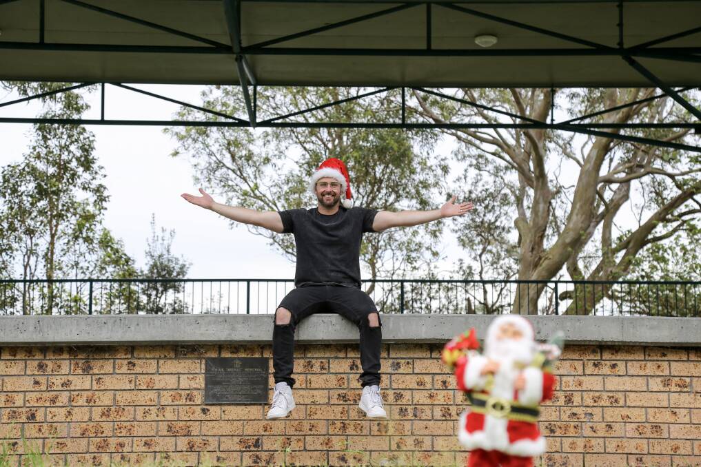 'TIS THE SEASON: Hope UC Anna Bay pastor Chris Klum at the Fly Point park stage where Carols at the Bay will make a return on Sunday, December 12. Performances will kick off at 5.30pm. Pictures: Ellie-Marie Watts