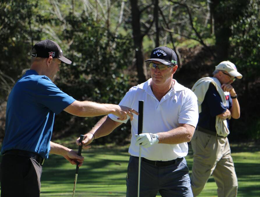 FOCUS: Australian professional golfer Peter Lonard is set to take part in the 2019 Nelson Bay Golf Club Pro-Am on September 19. Pictured is Lonard on the Nelson Bay course for the inaugural pro-am in 2017. Picture: Ellie-Marie Watts