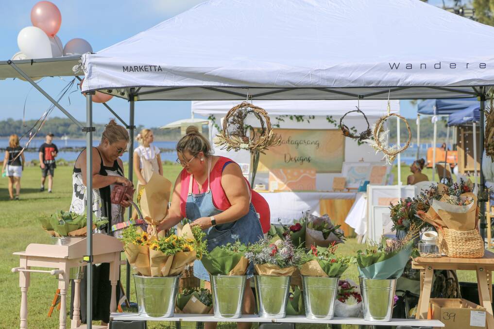 CHECK IT OUT: The Homegrown Markets at Lemon Tree Passage last weekend. This market will be in Raymond Terrace on April 1.