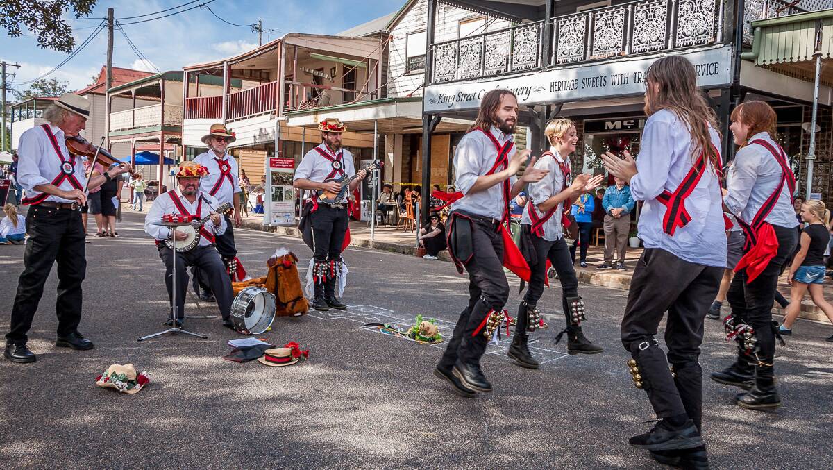 FUN: One of the highlights of the day will be the Black Joak Morris Dancers from Sydney, returning to the festival to perform traditional English Folk dances, which all are invited to.