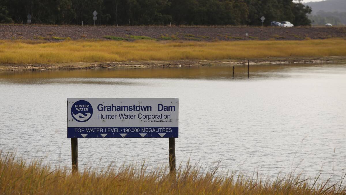 As of Monday, December 9, Grahamstown Dam in Port Stephens - the Lower Hunter's largest drinking water source - was 57.7 per cent full. 