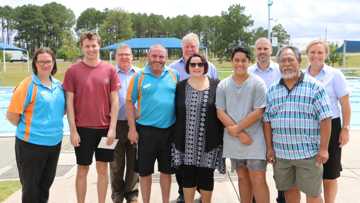 Catherine Ta'avale's emotional reunion with the people who saved her life at a Raymond Terrace pool two years ago.