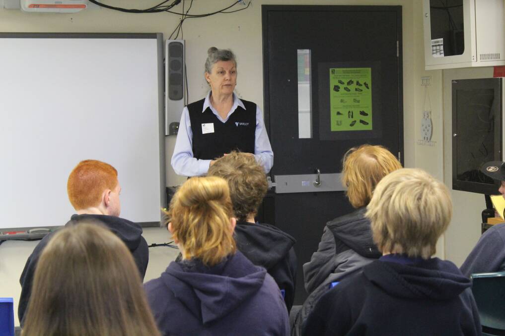Students hear from a Varley Group representative during the June 26 open day.