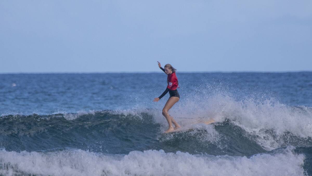 Action from the 2021 NSW Longboard State Titles at Birubi Beach on Saturday, May 1 and Sunday, May 2. Pictures: Josh Brown/Surfing NSW