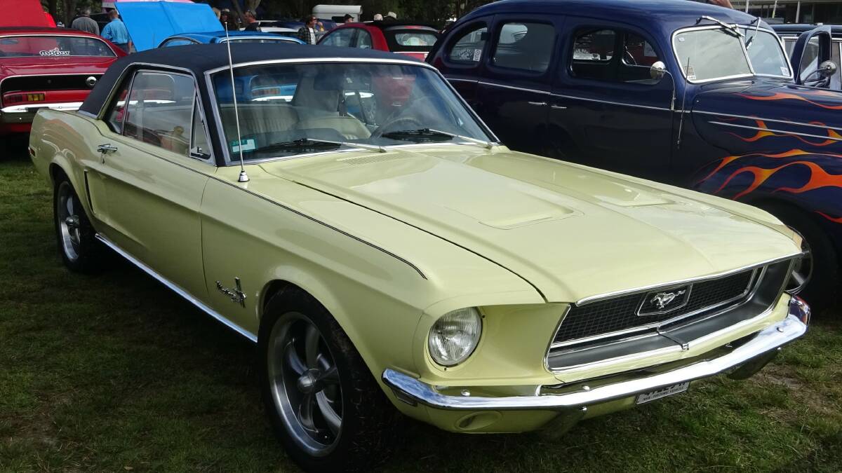 The inaugural trophy for Best Tilligerry Auto Club car at the Tilligerry Motorama was presented to Rob Shenn for his 1966 Mustang.