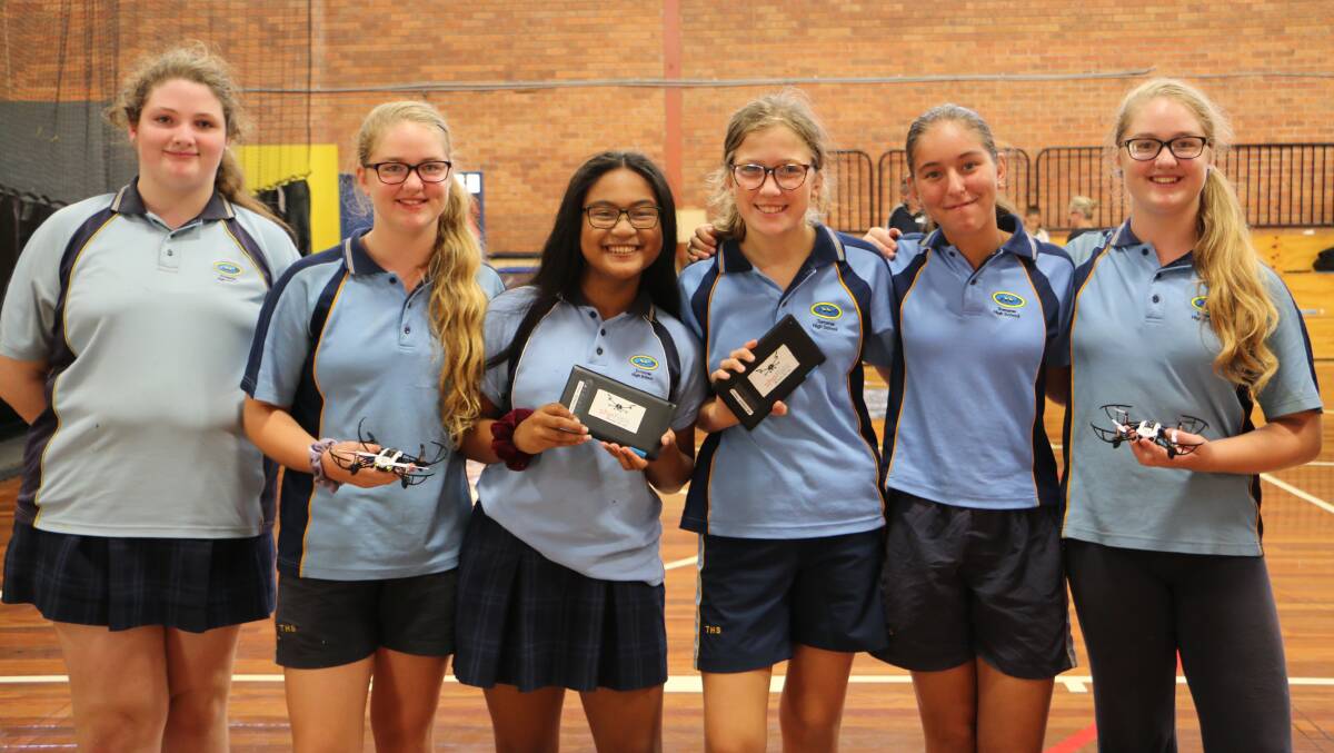 Port girls took part in the She flies program at PCYC Port Stephens on April 3-4. Pictures: Ellie-Marie Watts