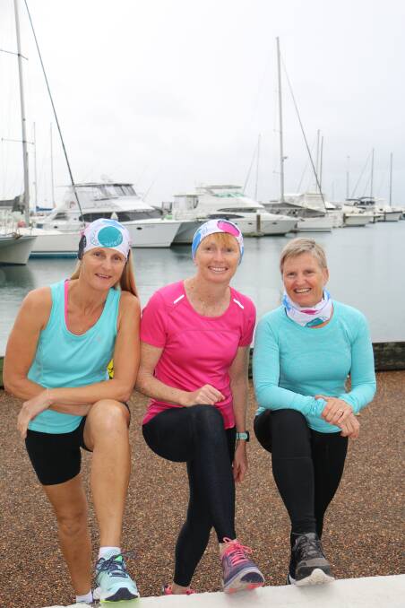 AWARE: Reclaim the Run organisers Angie Physick, Jo Banner and Jaci Richards. The run will be held in Nelson Bay will be held on Friday, October 26. Picture: Charles Elias