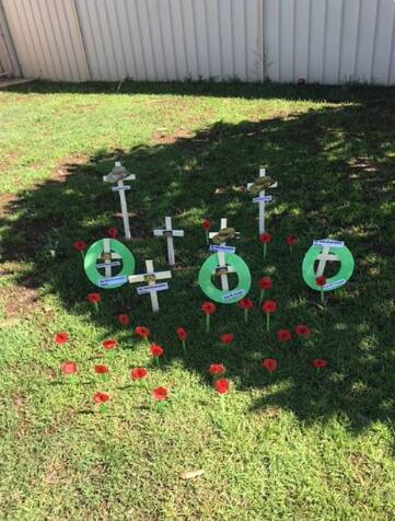 Little Hands Family Daycare poppy display.