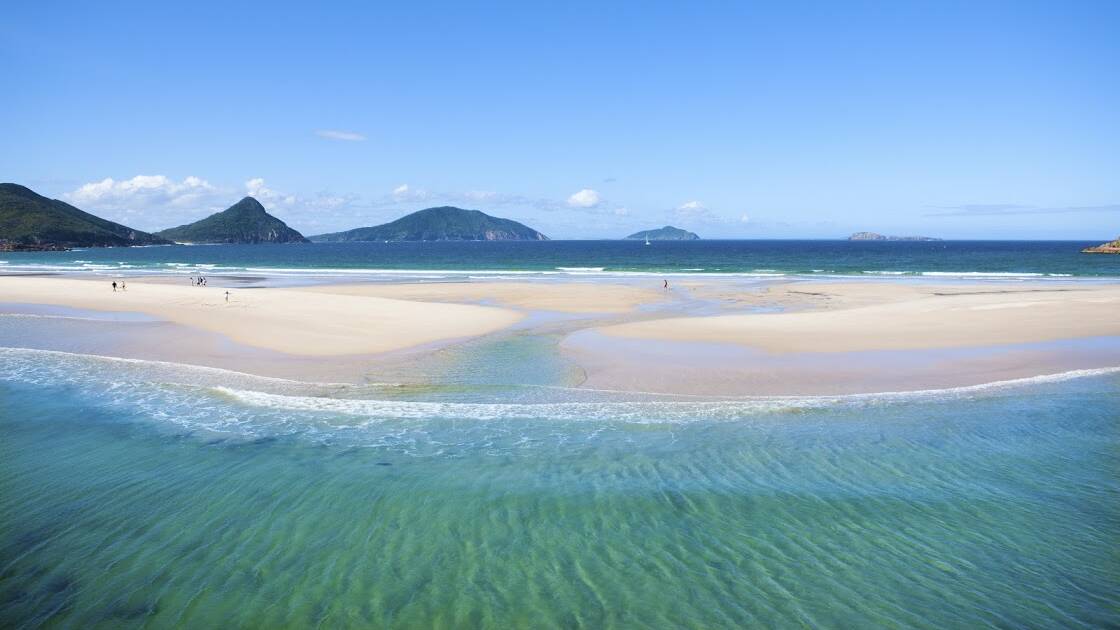 Fingal Beach and the Spit. Picture: Destination Port Stephens