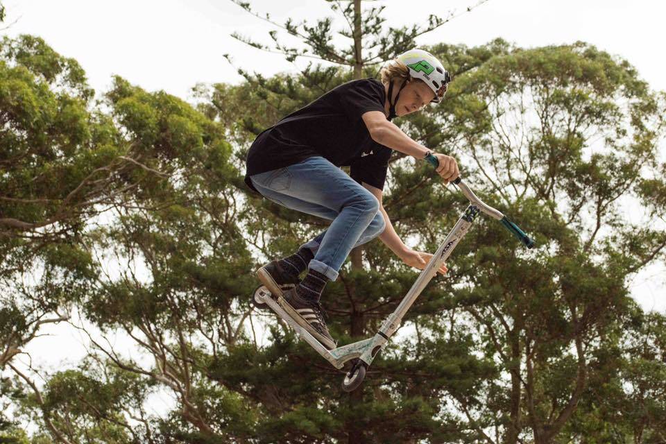 Action from the 2017 Youth Week skate and skoot competition at Fly Point skate park. Pictures: Facebook/Tomaree Youth Community Action