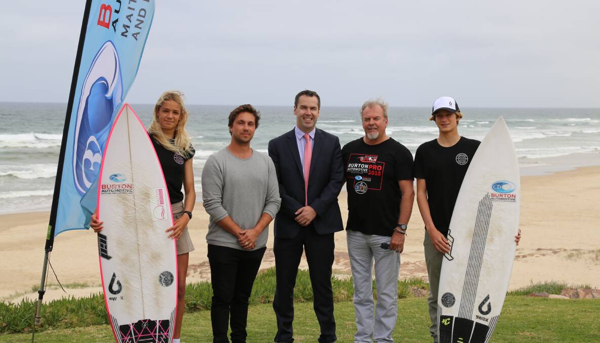The second annual surfing tournament was launched at Birubi Beach on Thursday, September 13. Pictures: Ellie-Marie Watts